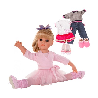 Кукла Ханна балерина с осенним набором одежды