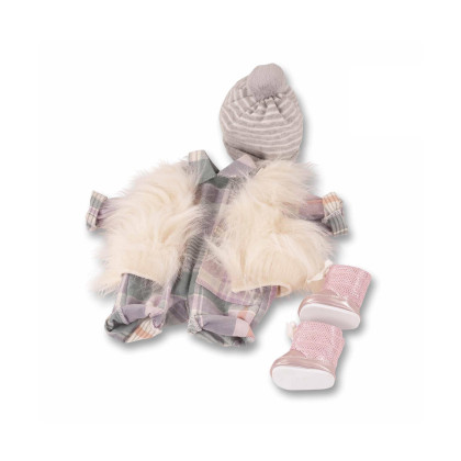 Набор одежды для кукол Плюшевая жилетка и комбинезон, 30-36 см
